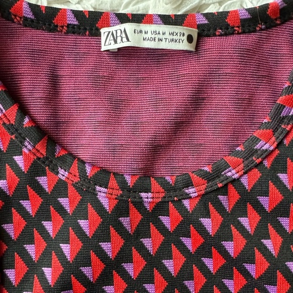 ZARA Retro Print Crop Tank Top Size M - Picture 4 of 5